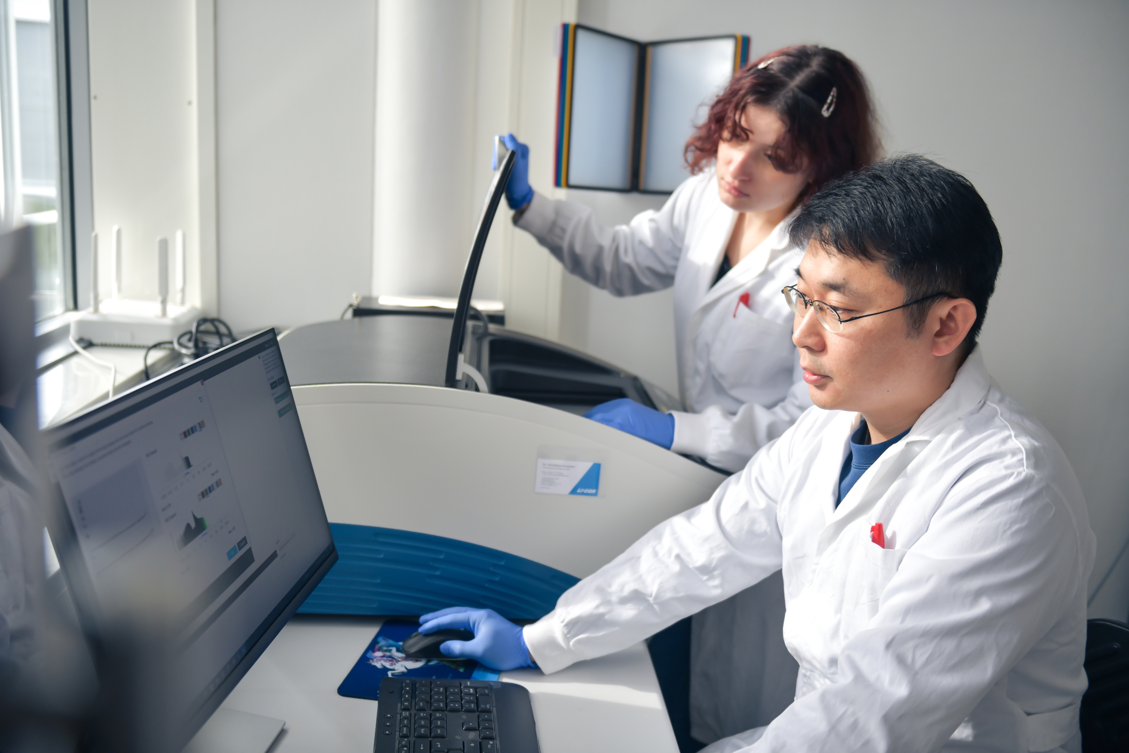 scientists at work